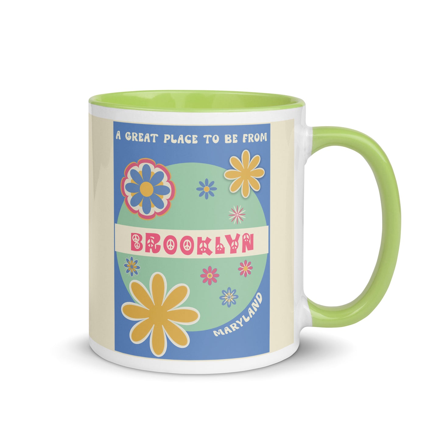 Flower Power Coffee Mug Maryland Brooklyn