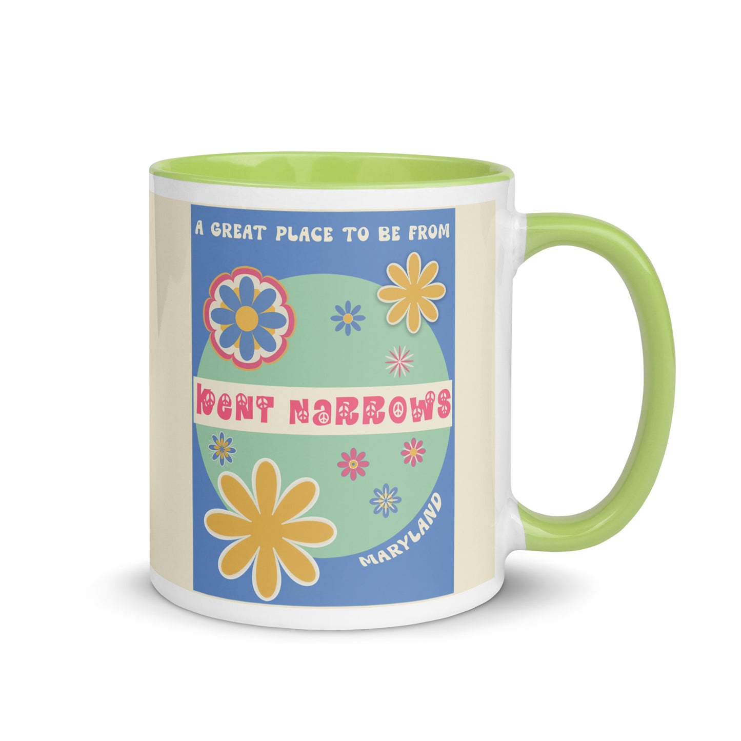 Flower Power Coffee Mug Maryland Kent Narrows