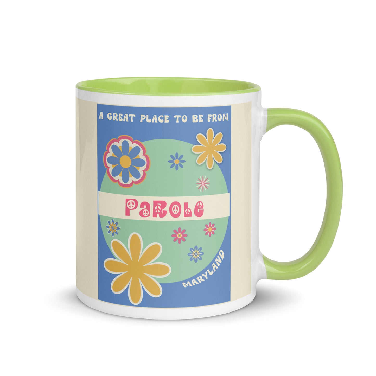 Flower Power Coffee Mug Maryland Parole