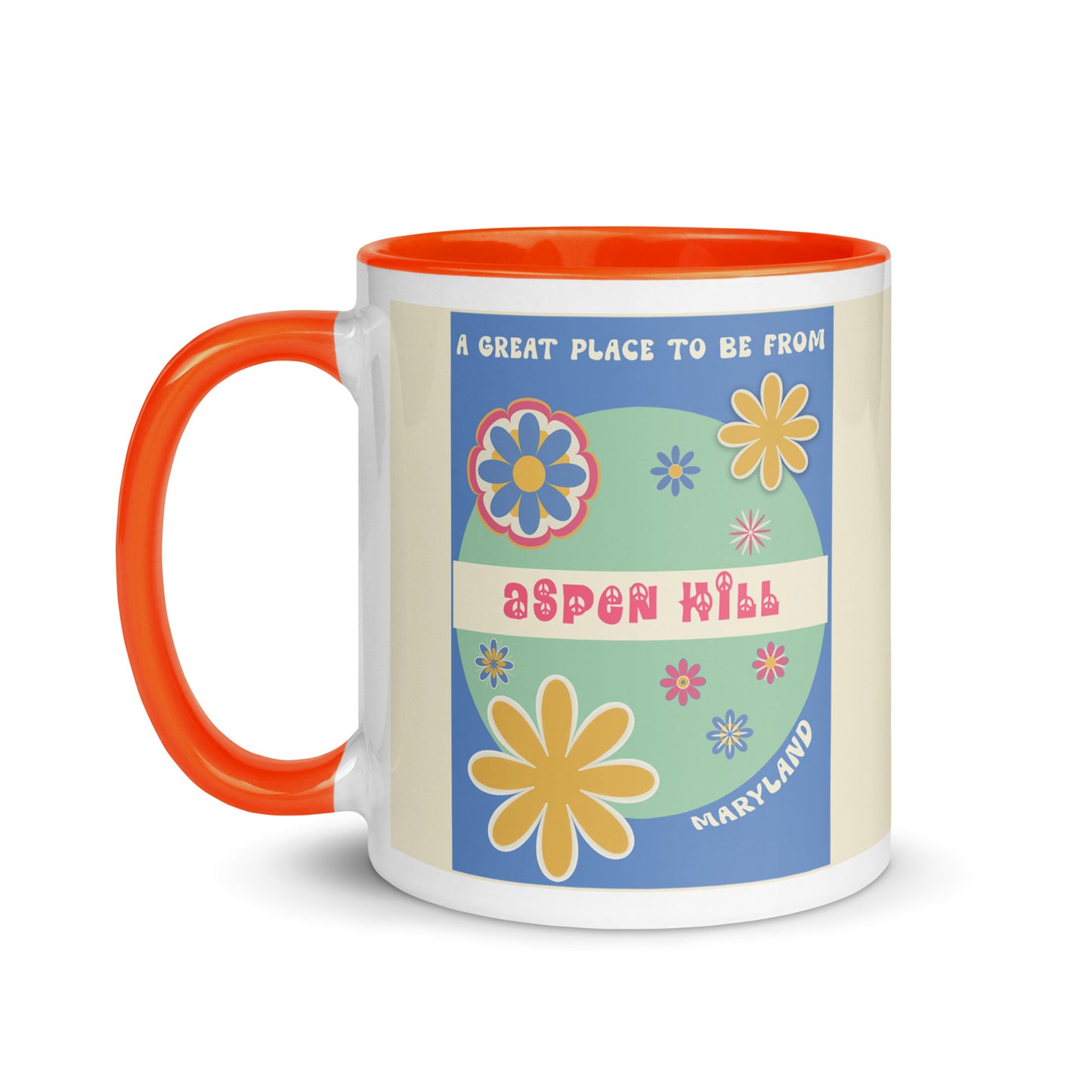 Flower Power Coffee Mug Maryland Aspen Hill