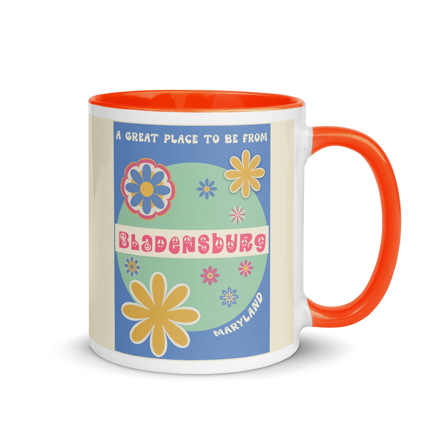 Flower Power Coffee Mug Maryland Bladensburg