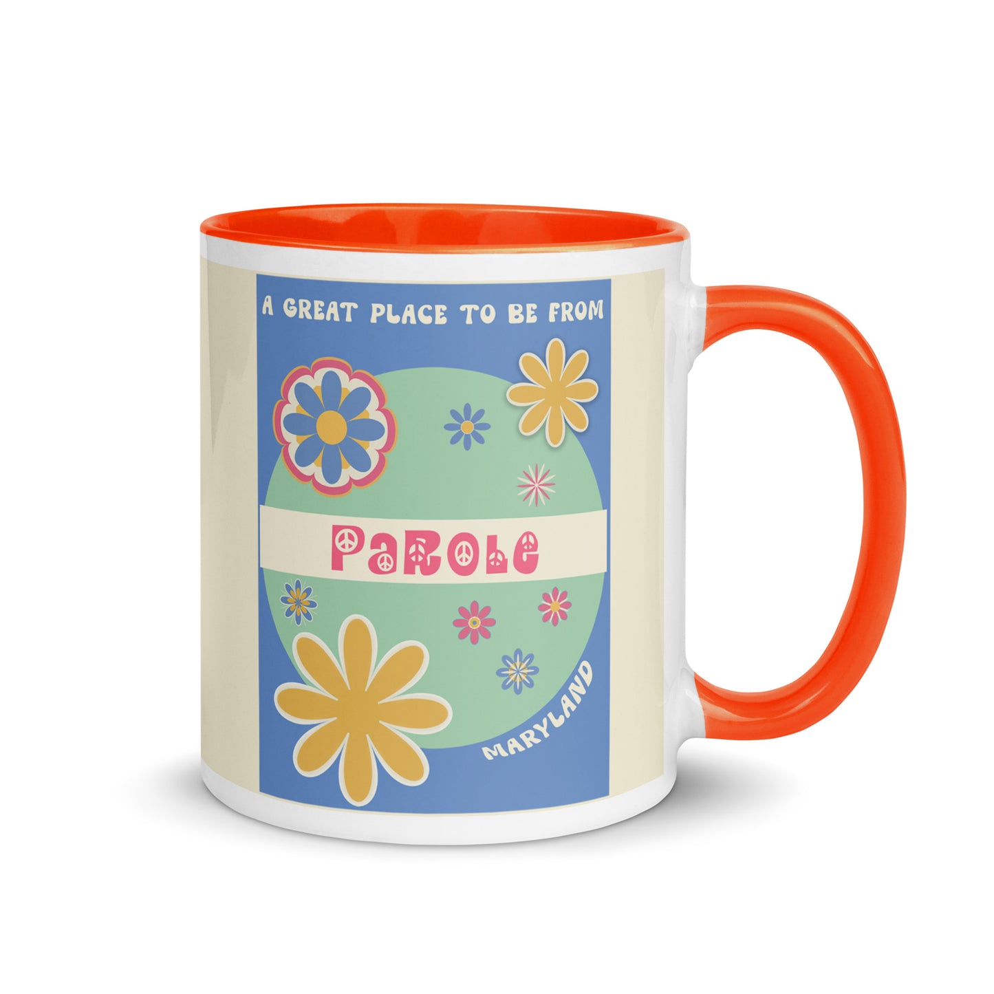 Flower Power Coffee Mug Maryland Parole