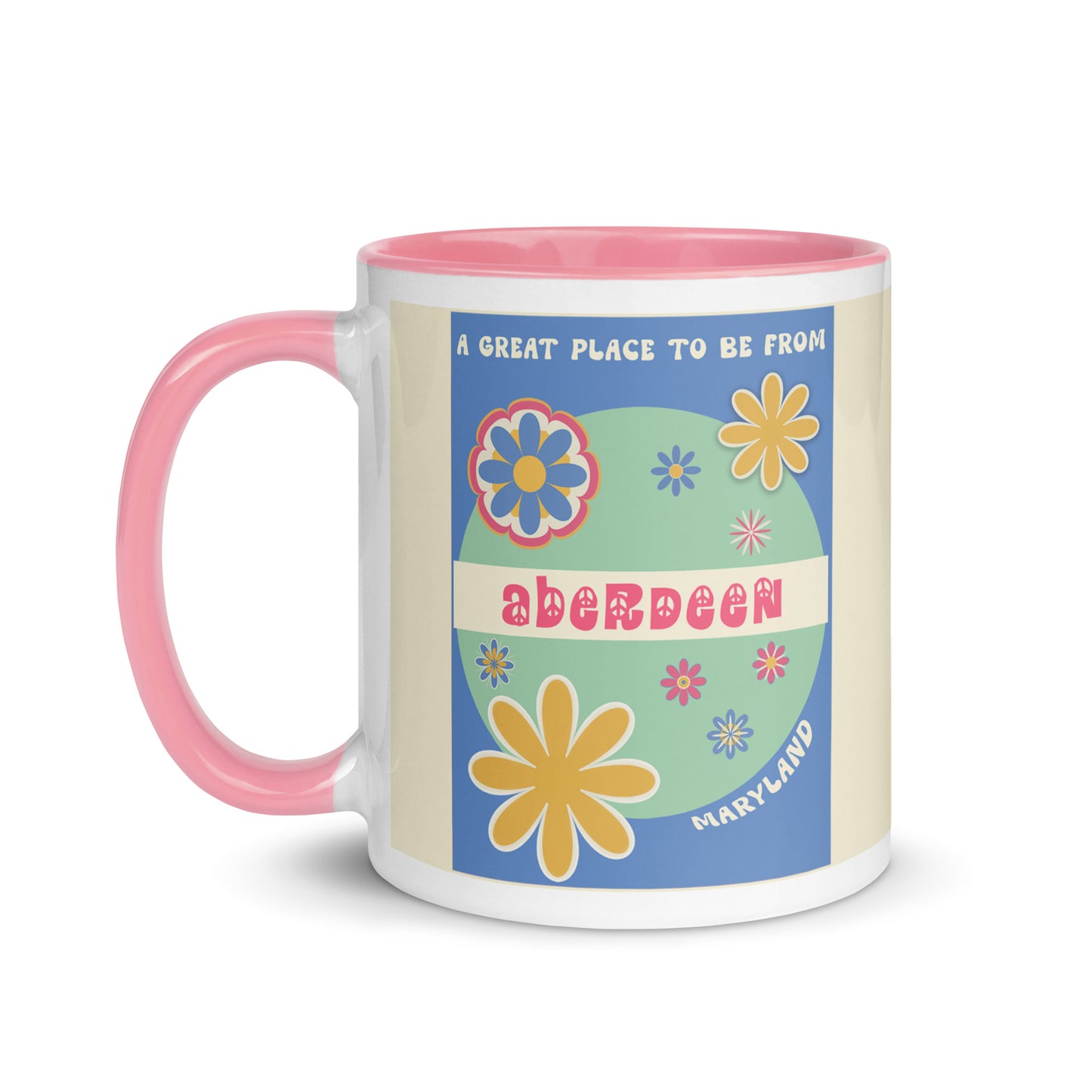 Flower Power Coffee Mug Maryland Aberdeen