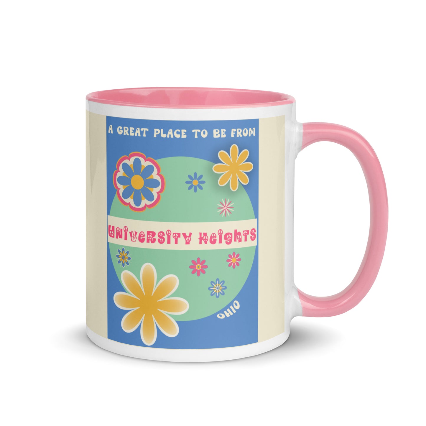 Flower Power Coffee Mug Ohio University Heights