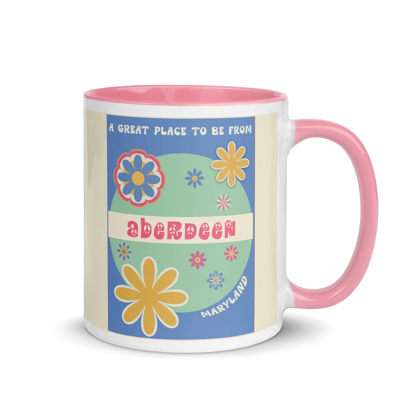 Flower Power Coffee Mug Maryland Aberdeen