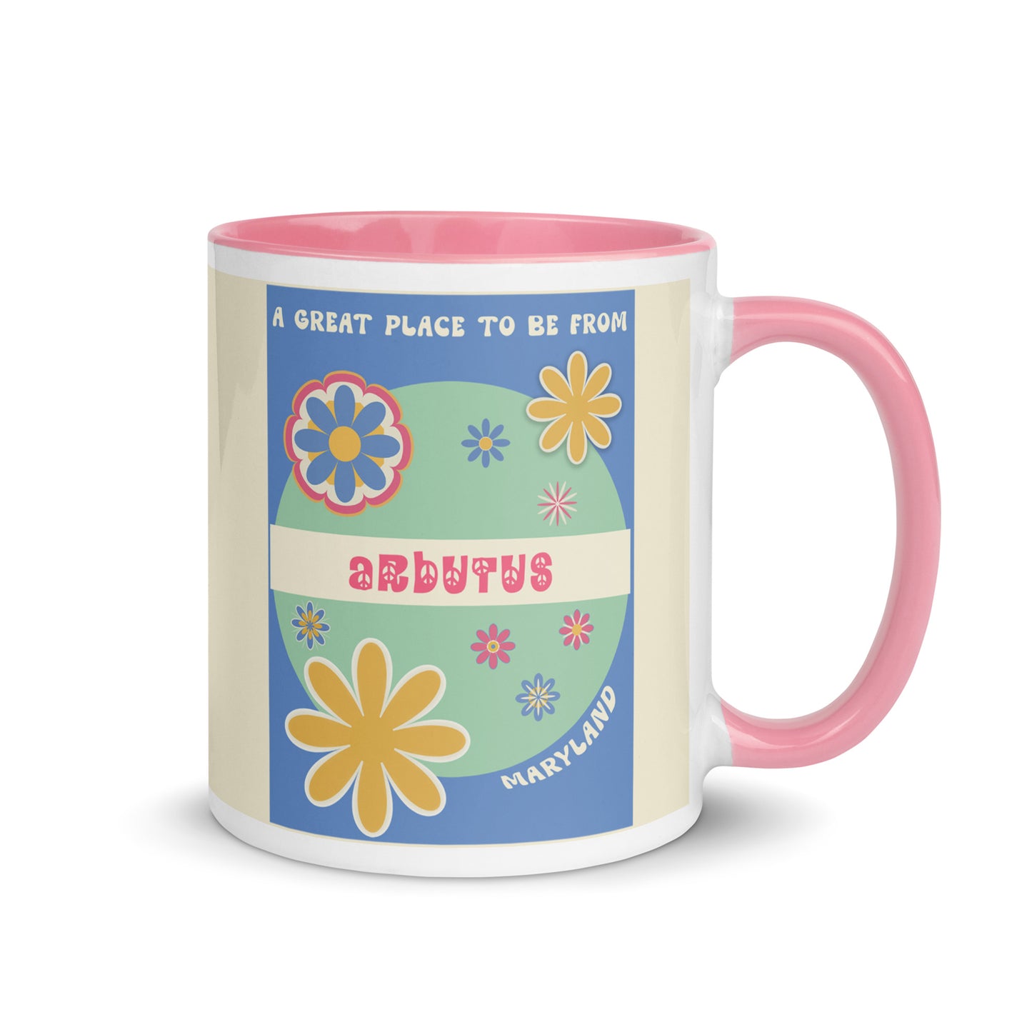 Flower Power Coffee Mug Maryland Arbutus