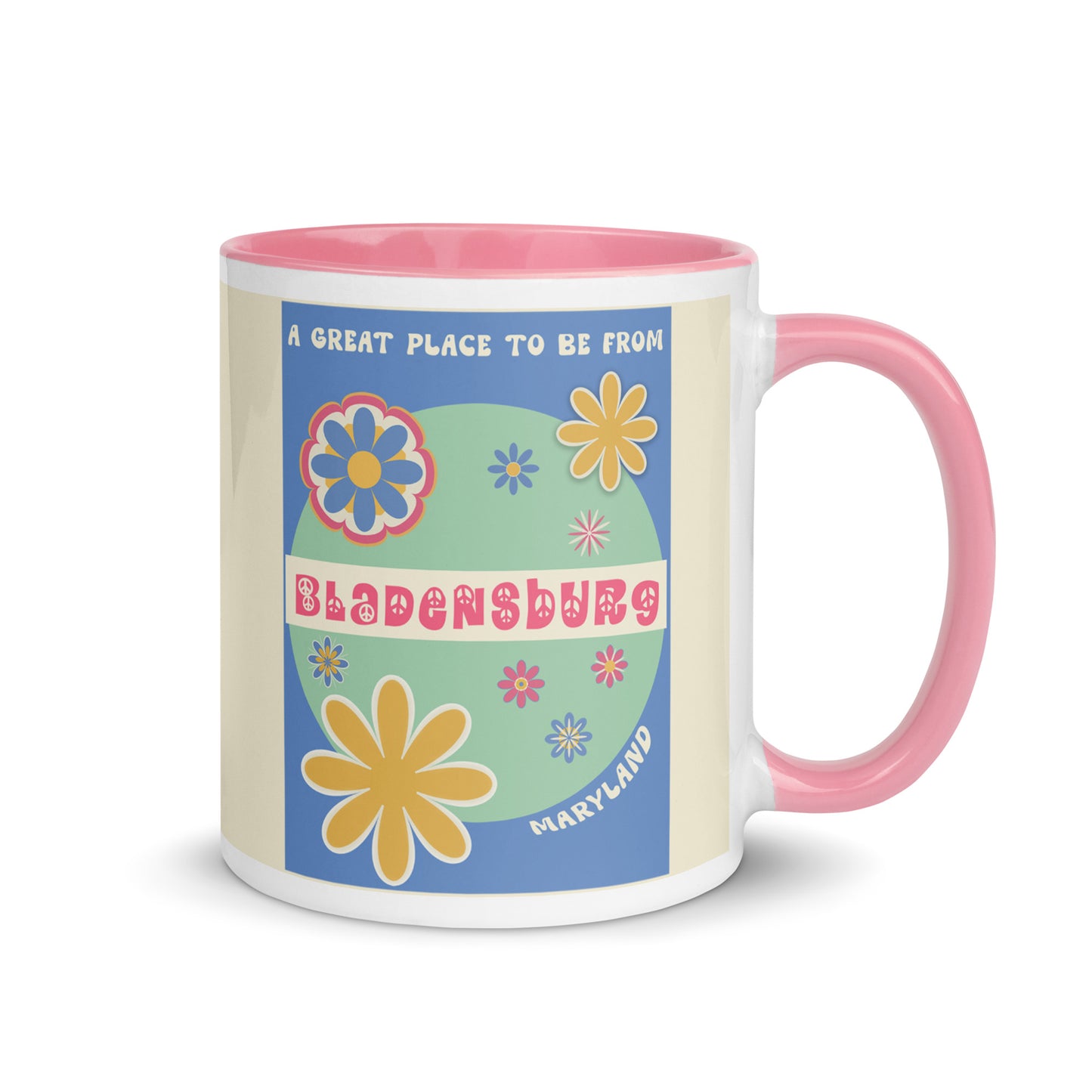 Flower Power Coffee Mug Maryland Bladensburg