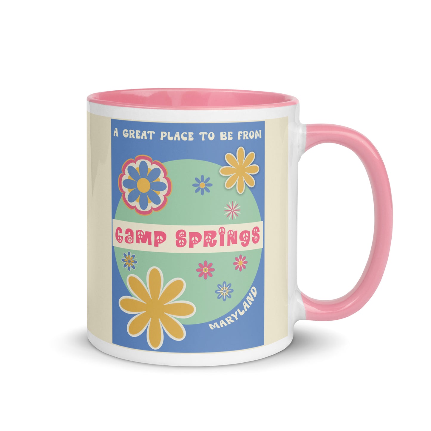 Flower Power Coffee Mug Maryland Camp Springs