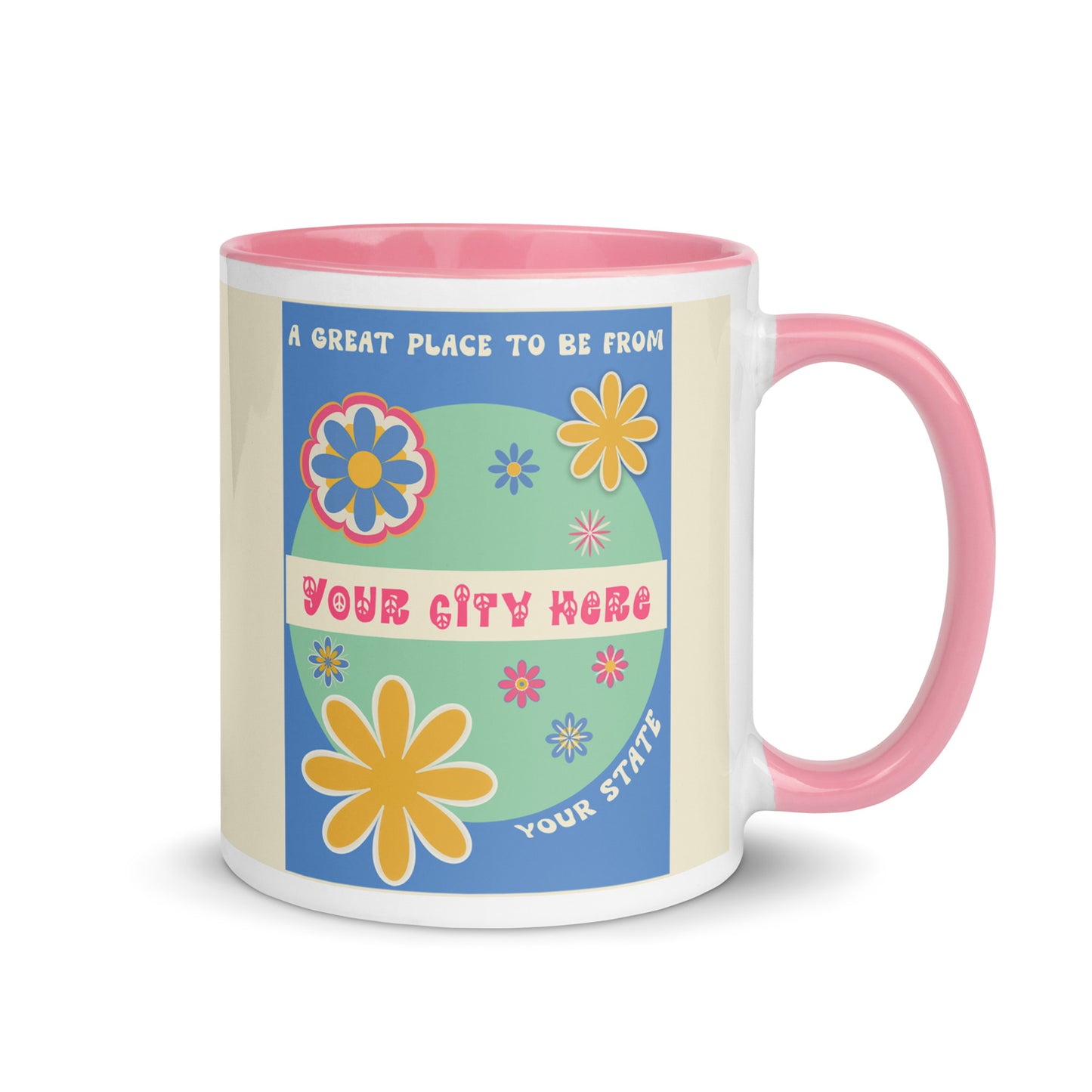 Flower Power Coffee Mug Custom