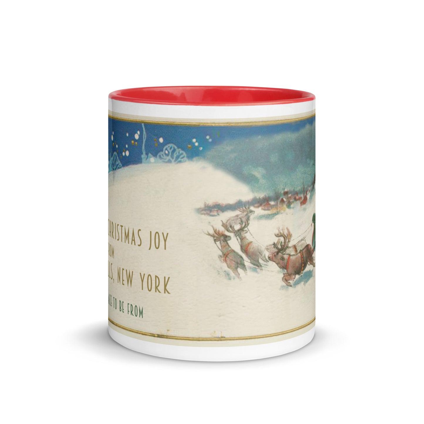 Spreading Christmas Joy Coffee Mug New York Bedford Falls