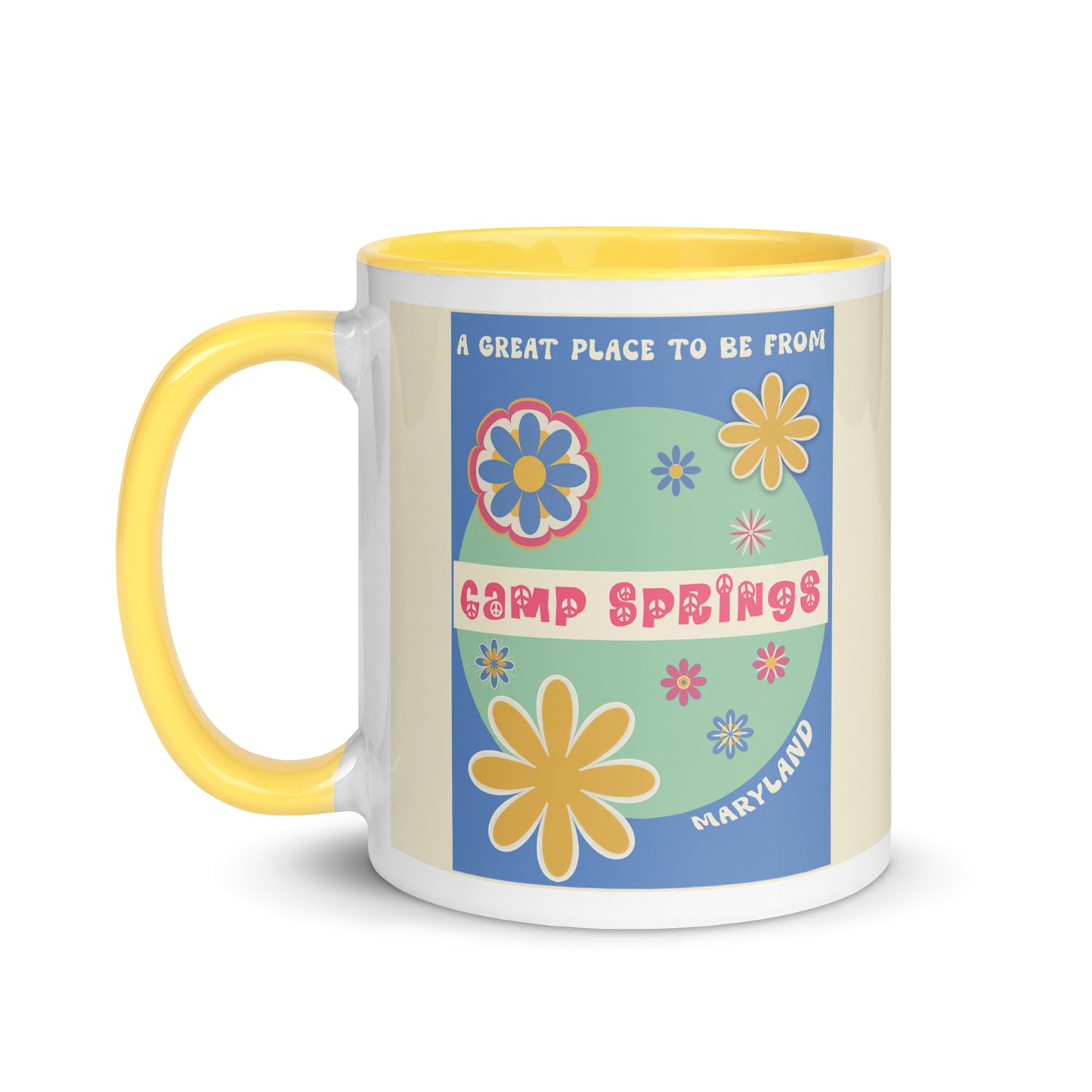 Flower Power Coffee Mug Maryland Camp Springs