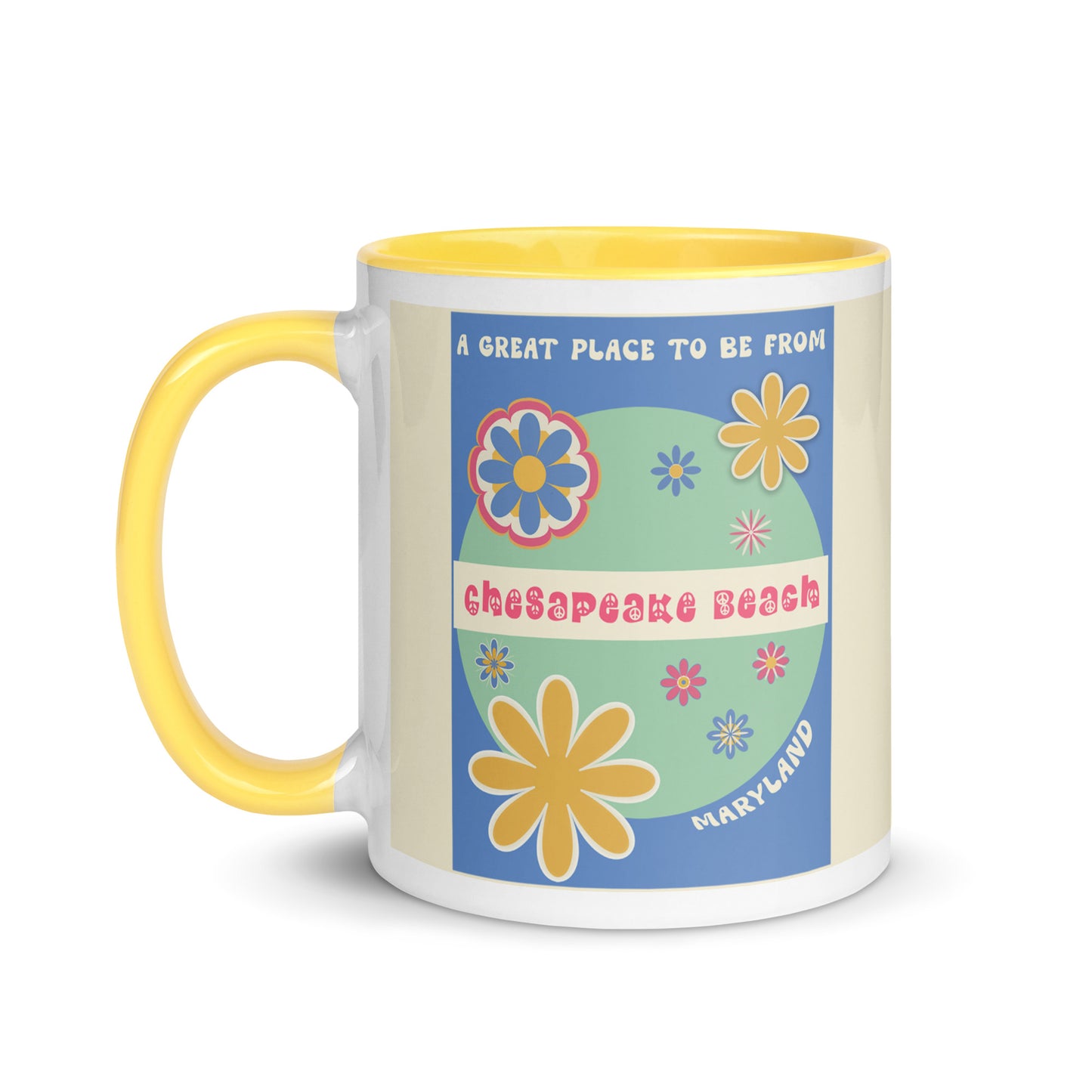 Flower Power Coffee Mug Maryland Chesapeake Beach