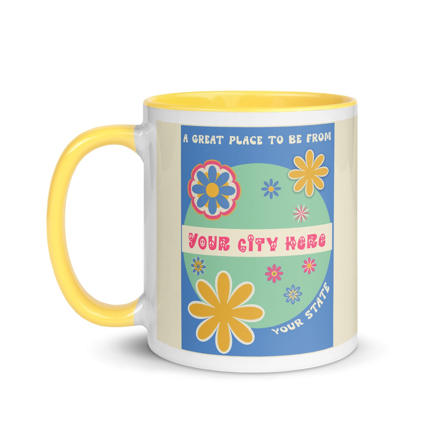 Flower Power Coffee Mug Custom