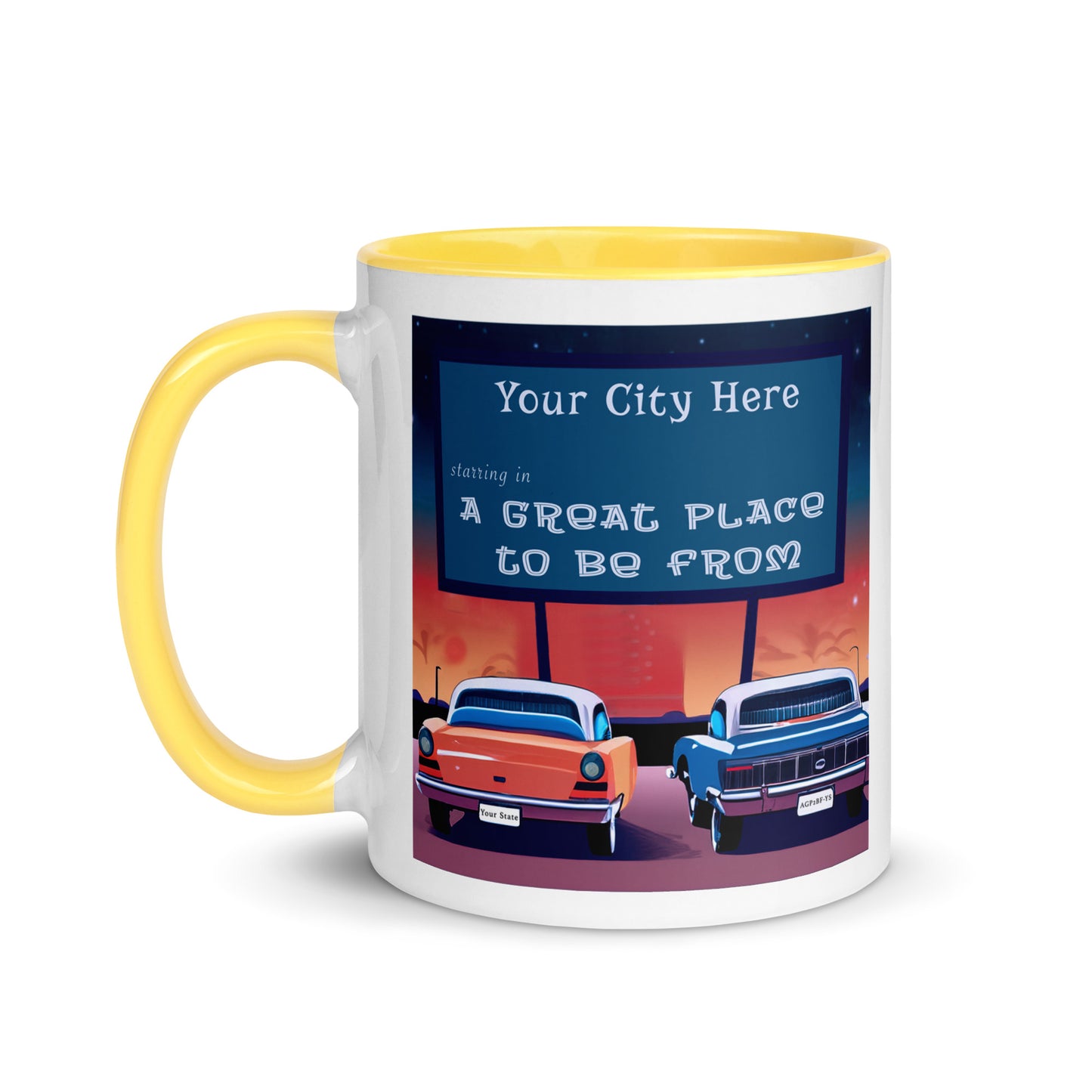 Drive-In Coffee Mug Custom