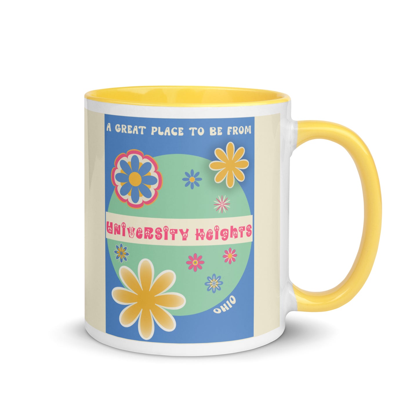 Flower Power Coffee Mug Ohio University Heights