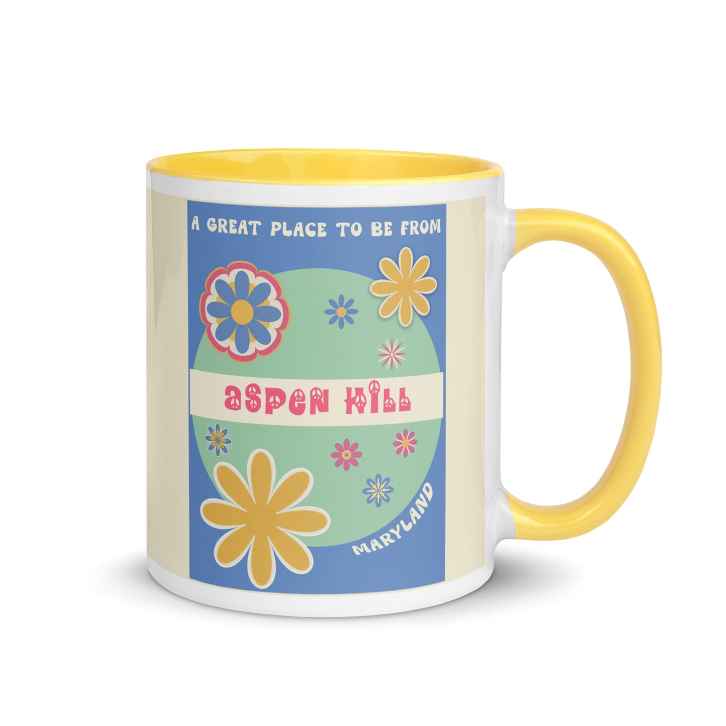 Flower Power Coffee Mug Maryland Aspen Hill