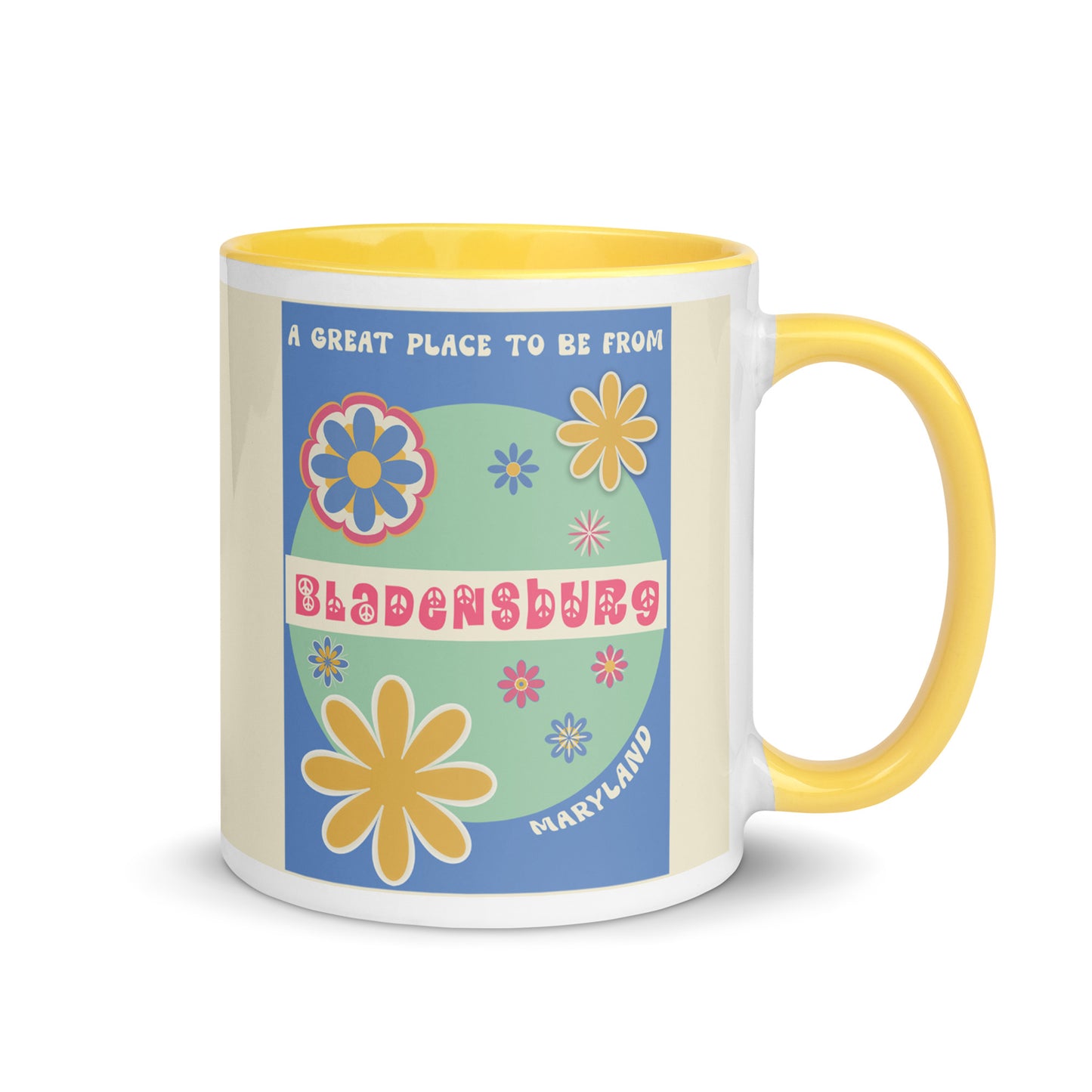 Flower Power Coffee Mug Maryland Bladensburg