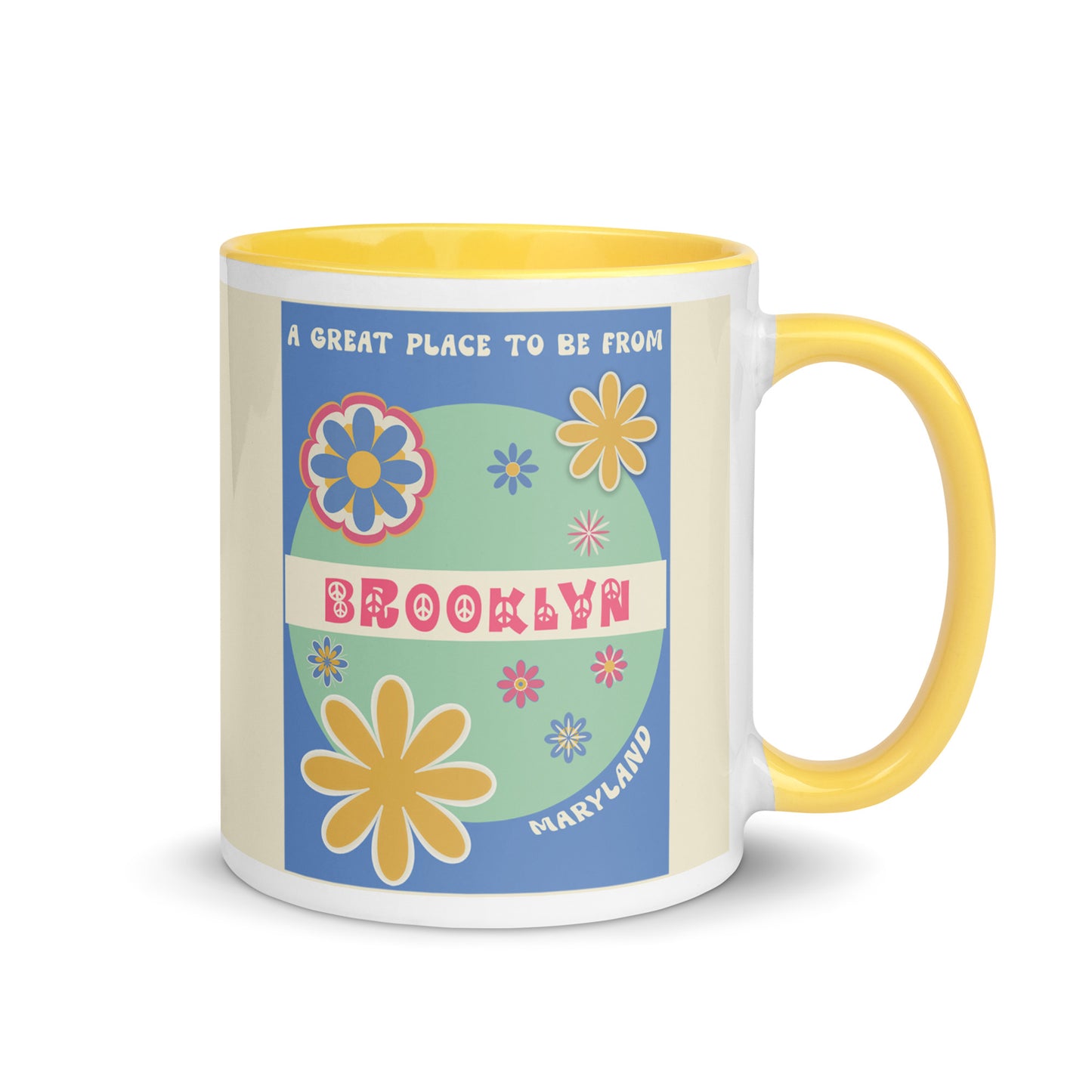 Flower Power Coffee Mug Maryland Brooklyn