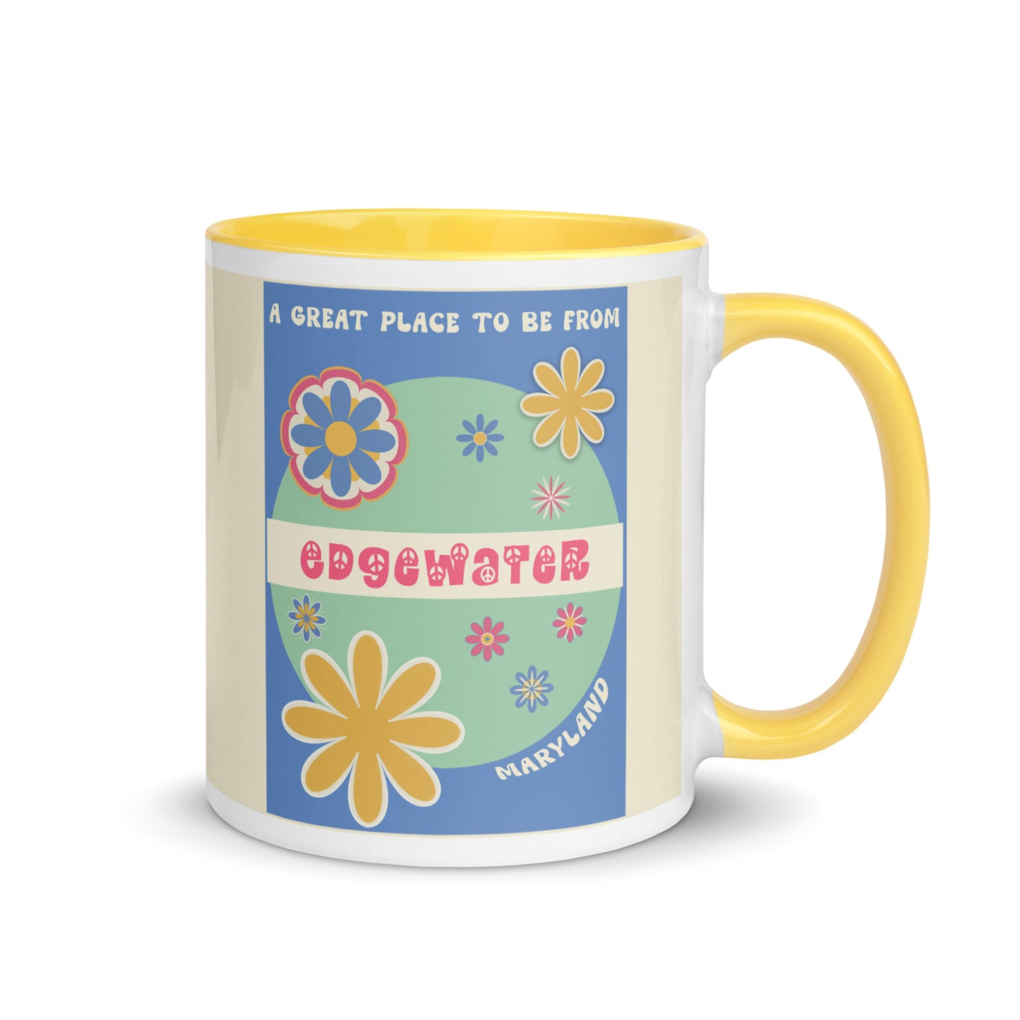 Flower Power Coffee Mug Maryland Edgewater