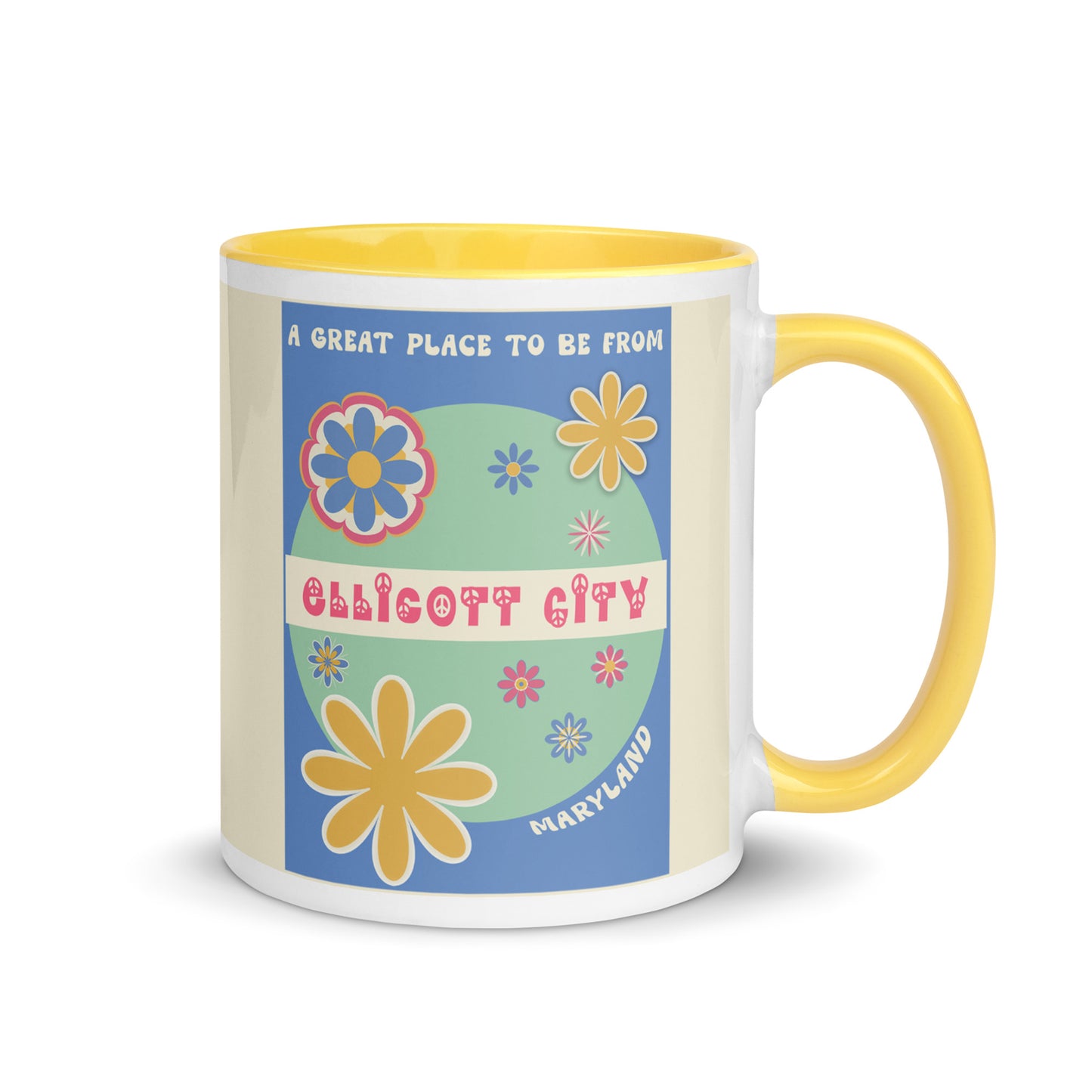 Flower Power Coffee Mug Maryland Ellicott City