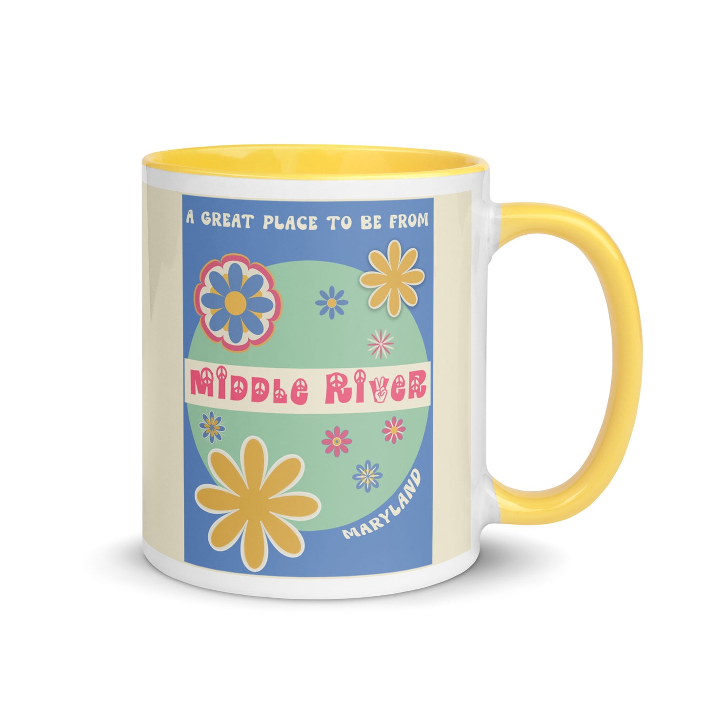 Flower Power Coffee Mug Maryland Middle River