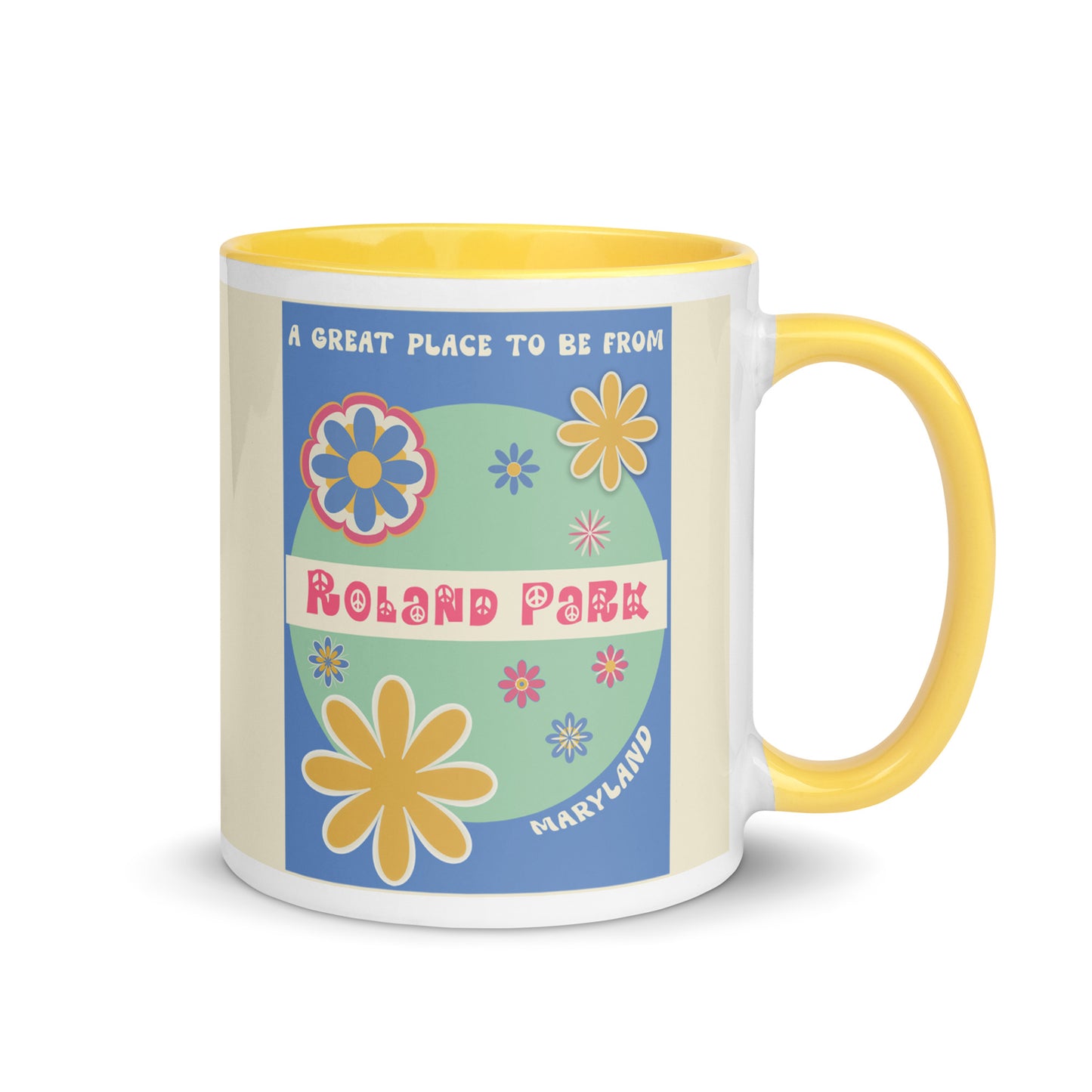 Flower Power Coffee Mug Maryland Roland Park