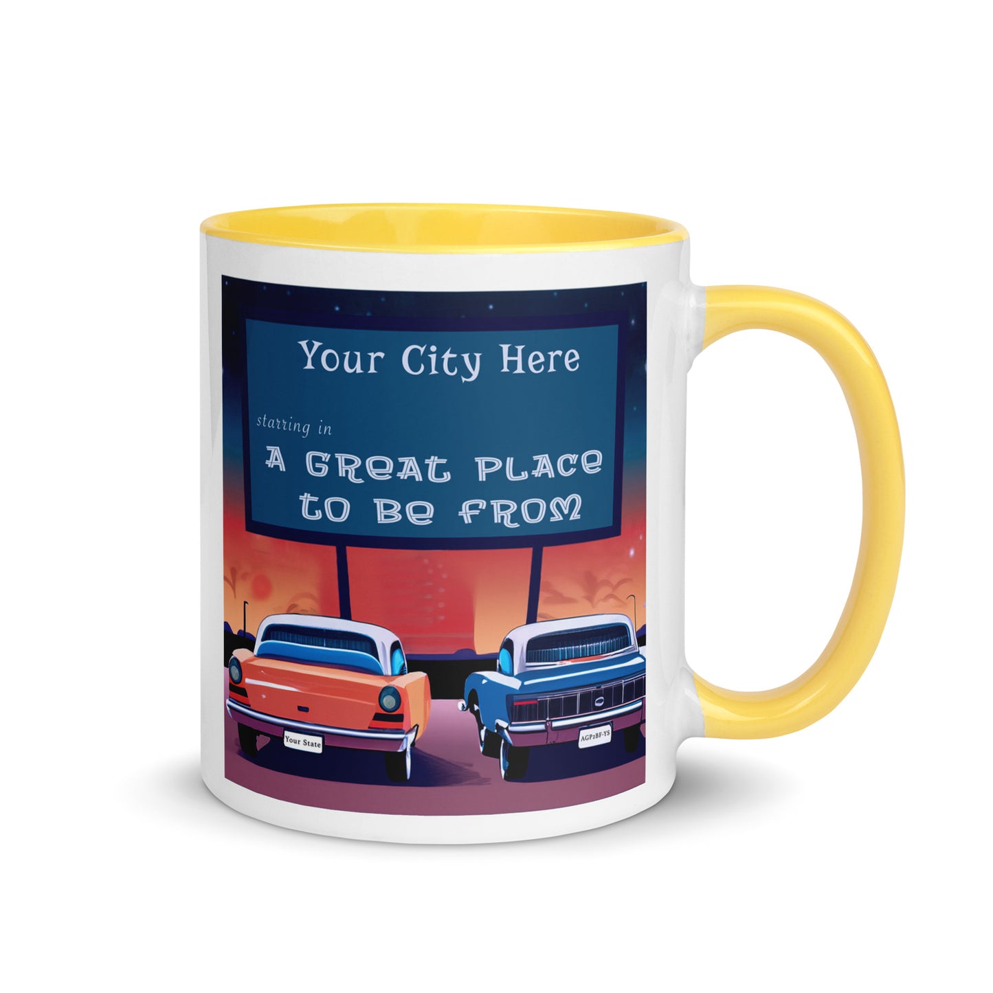 Drive-In Coffee Mug Custom