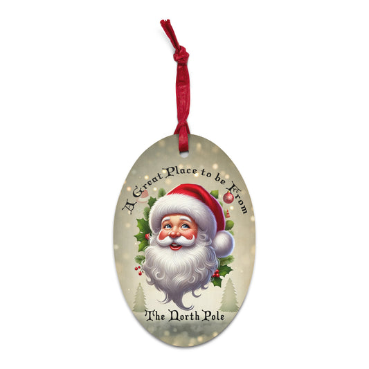 Santa Christmas Ornament North Pole Edition