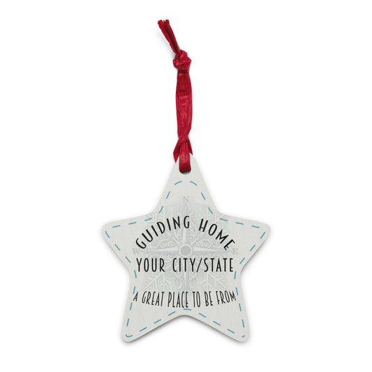 Guiding Home Star Christmas Ornament Custom