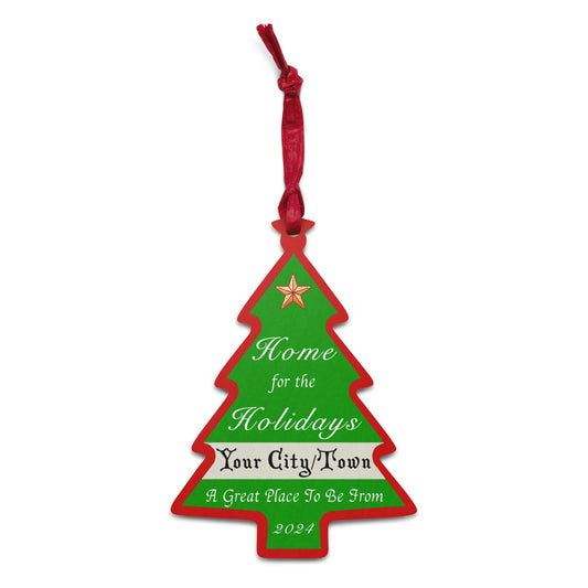 Home for the Holidays Christmas Tree Ornament Custom